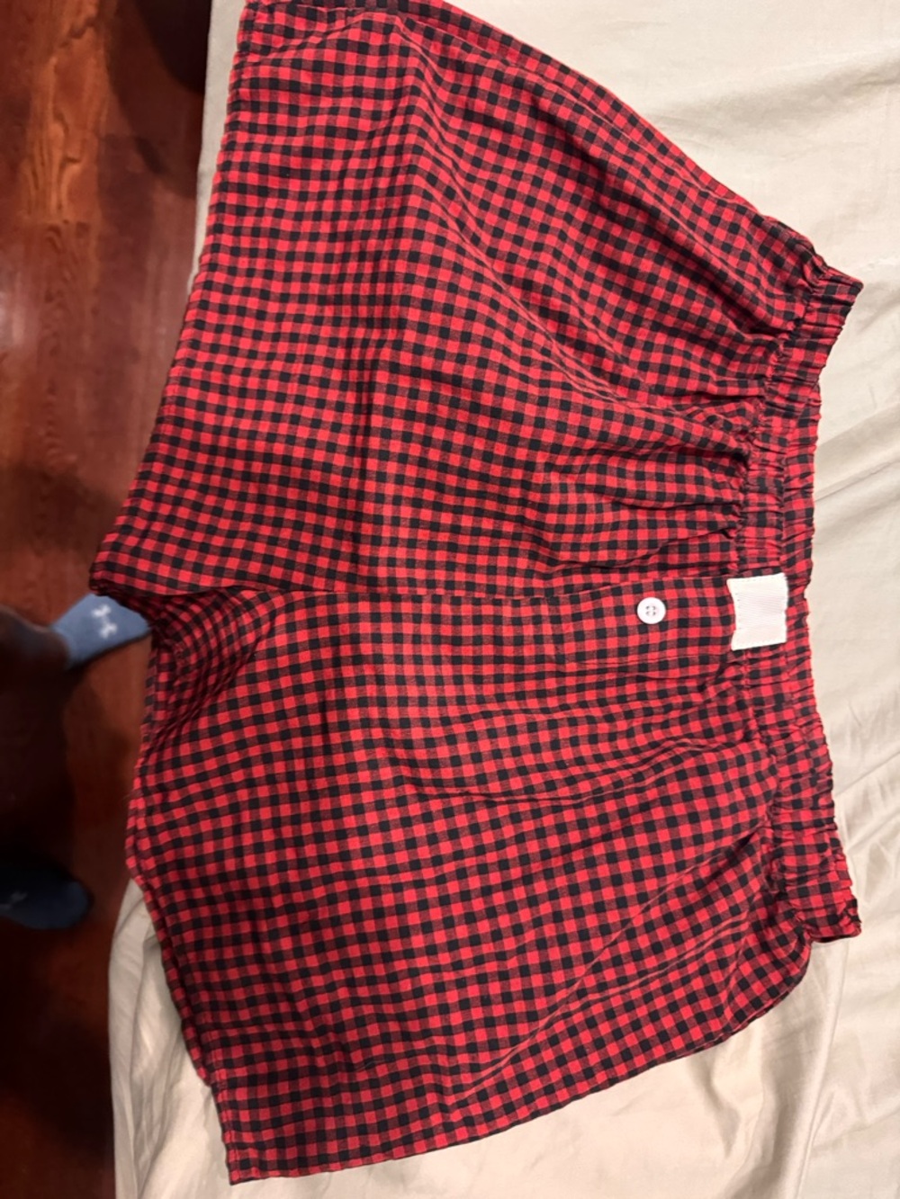 Red and Black Plaid Women’s Casual Shorts